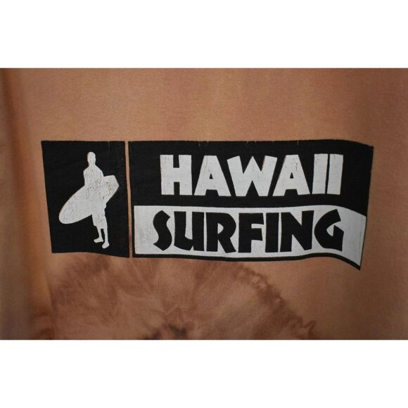 Men's Allstyle Custom Bleach Dye Hawaii Surfing Graphic Tank Top Size L - Picture 4 of 5